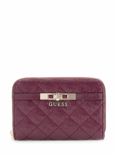 [GG8157140-WINE] Cartera Guess Idra Logotipo 4G Charol Burdeos SWGG8157140-WINE