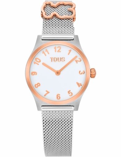[3000148800] Reloj Tous Epic Icon KDT SS/IPRG Analógico Acero Rosado Esfera Nácar 3000148800