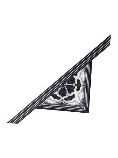[AW5489POL03-BLA] Pañuelo Guess Logo Peonía Negro Multi AW5489POL03-BLA