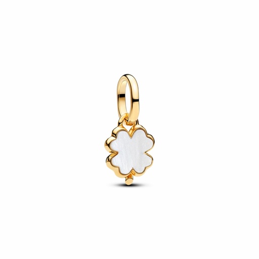 [764564C01] Charm Pandora Colgante Trébol de la Suerte Blanco 764564C01