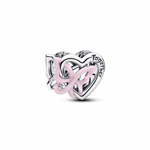 [794475C01] Charm Pandora Corazón y Mariposa Entrelazados 794475C01