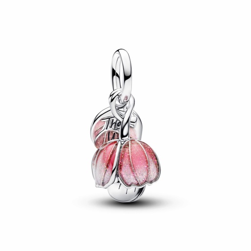 [764453C01] Charms Pandora Colgante Flor Foreciente en Dos Tonos 764453C01
