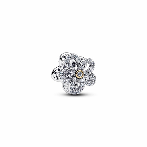[764480C01] Charm Pandora Flor Filigrana y Pavé 764480C01