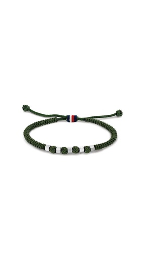 [2790680] Pulsera Tommy Hilfiger Hombre Ajustable Nylon Verde 2790680