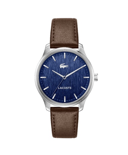 [2011477] Reloj Lacoste Lisbon Hombre Correa Piel Marrón 2011477