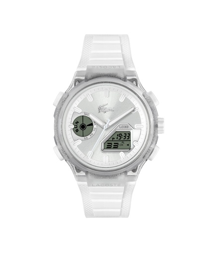 [2011480] REloj Lacoste Hombre LC33 Multifunción Silicona Blanco 2011480