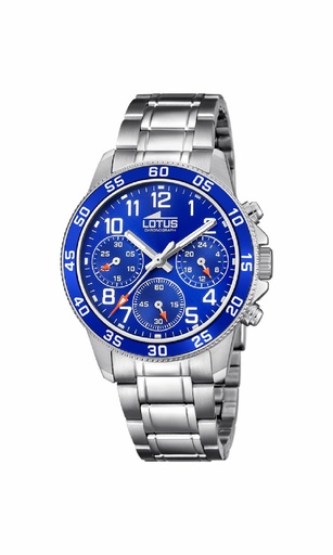 [18580/6] Reloj Lotus Junior Niño Acero y Esfera Azul 18580/6