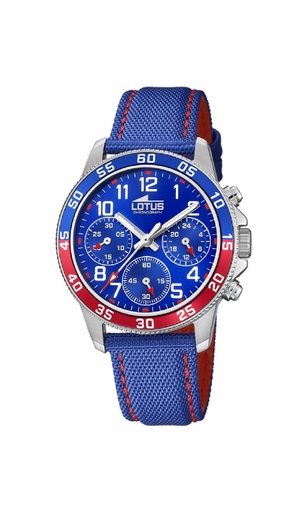[18581/4] Reloj Lotus Junior Niño Piel Azl y Esfera Azul 18581/4