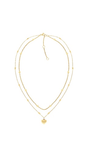 [2781010] Collar Tommy Hilfiger Doble de Acero Dorado 2781010