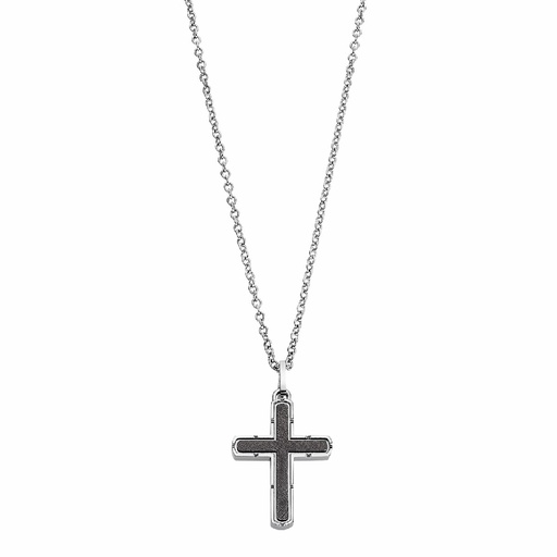 [LS2278-1/1] Collar Lotus Style Cruz Acero Inoxidable Hombre LS2278-1/1 