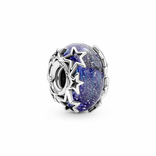 [790015C00] Charm Pandora Murano Galaxia & Estrella