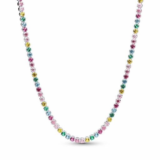 [394648C01-40] Collar Pandora Tenis Arcoíris 394648C01