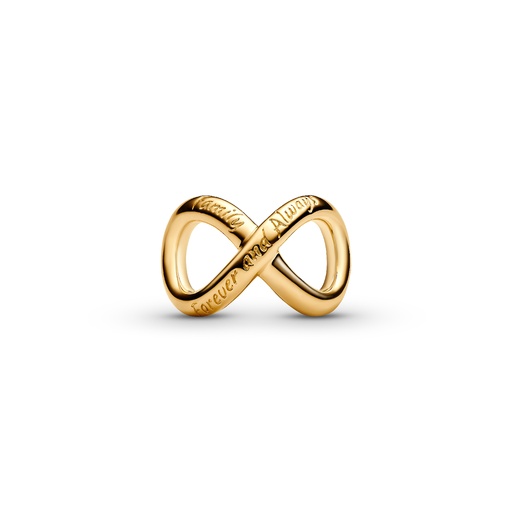 [763243C00] Charm Pandora Infinito Para Siempre Dorado 763243C00