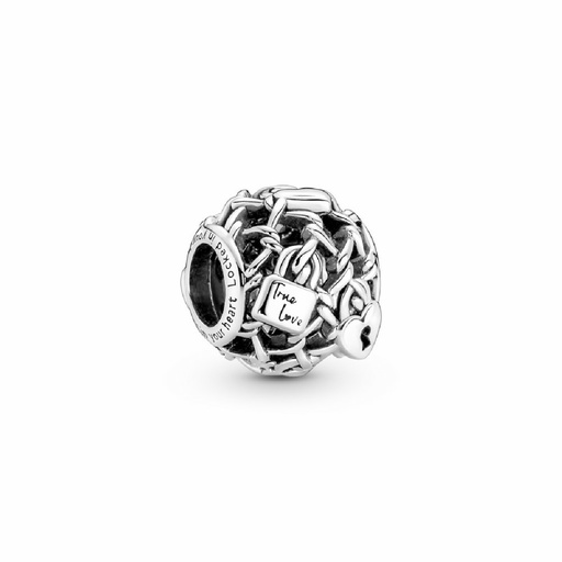 [790071C00] Charm Pandora Candado Eslabones Cadena Filigrana