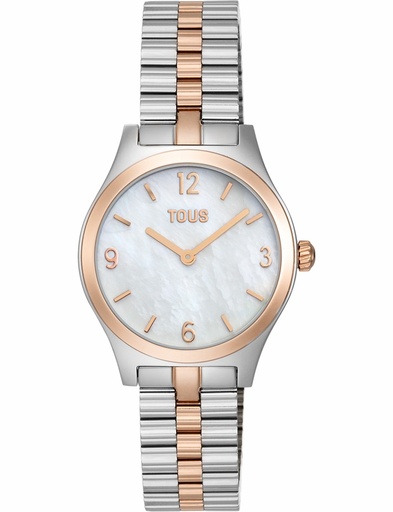 [3000149300] Reloj Tous Epic Icon Analógico Acero, Acero Rosado y Esfera Nácar 3000149300