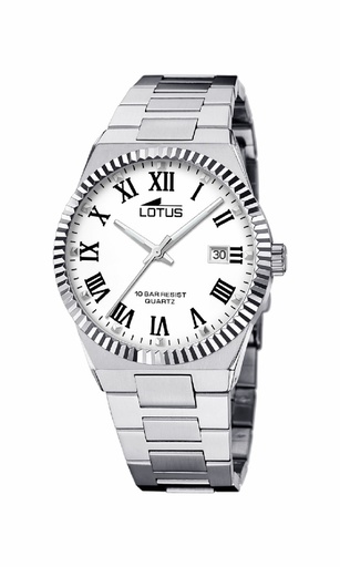 [18835/4] Reloj Lotus Freedom Hombre Acero Esfera Blanca 18835/4