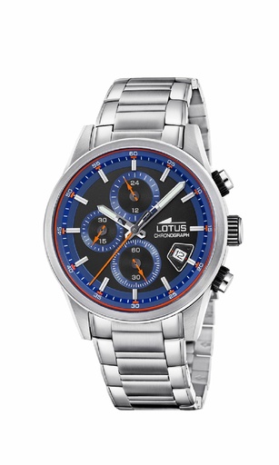 [19084/3] Reloj Lotus Pulse Collection Multifunción Hombre Acero Esfera Negra / Azul 19084/3
