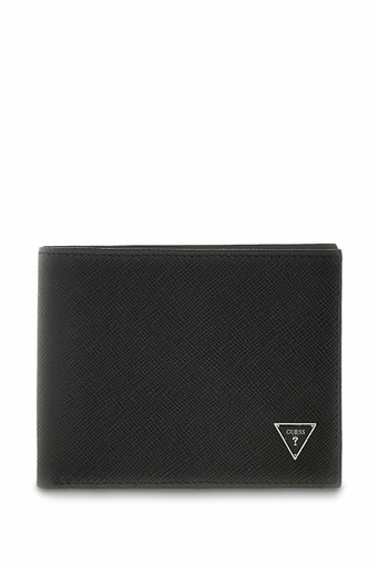 [SMMISLLEA20-BLA] Cartera Guess Milano Bifold M Hombre Negra SMMISLLEA20-BLA
