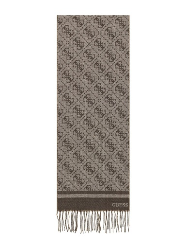 [AM9670POL03-BRO] Bufanda Guess Milano Scarf Jacquard 30 x 175 Marrón AM9670POL03-BRO