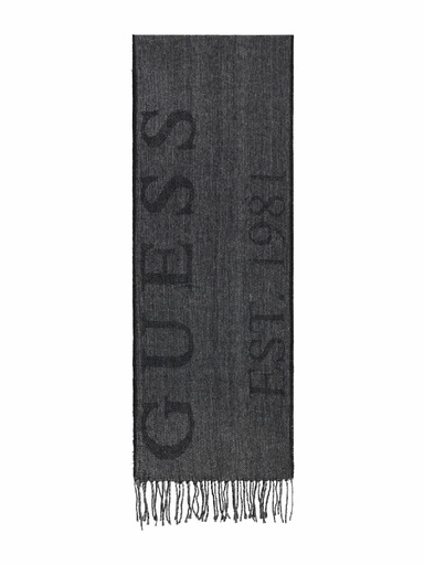 [AM9668POL03-BLA] Bufanda Guess Scarf Jacquard 30 x 0180 Negro AM9668POL03-BLA