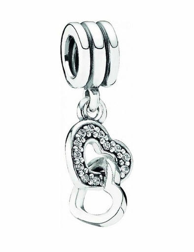 [791242CZ] Charm colgante Pandora Corazones entrelazados