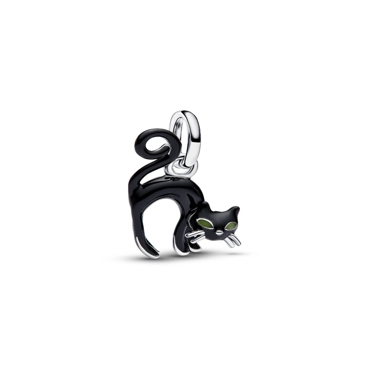 [794769C01] Charm Colgante en plata de ley Gato Negro