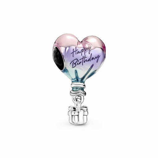 [791501C01] Charm Pandora Globo Aerostático Feliz Cumpleaños