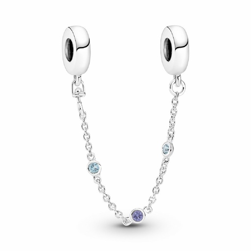 [791688C01-05] Cadena de Seguridad Pandora Tres Gemas Azules 791688C01-05