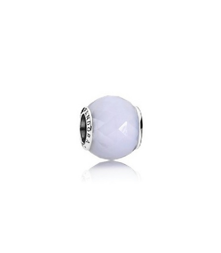 [791722NOW] Charm Pandora Cristal Murado Facetado blanco