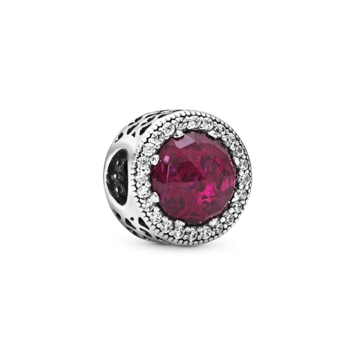 [791725NCC] Charm Pandora Corazones Radiantes Cereza y Circonitas