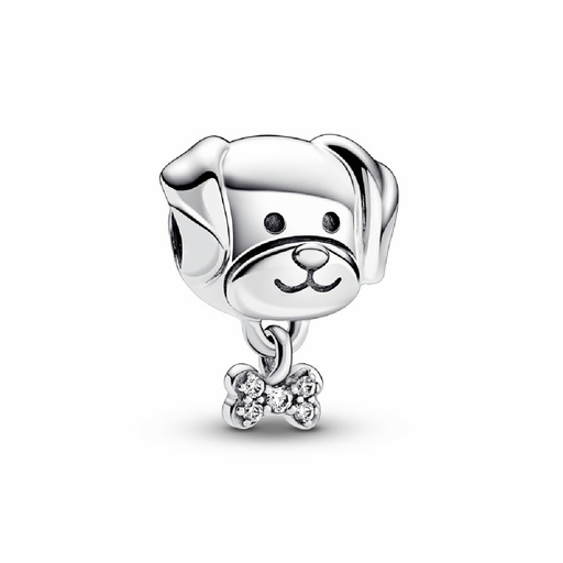[792254C01] Charm Pandora Mascota Perro y Hueso 792254C01