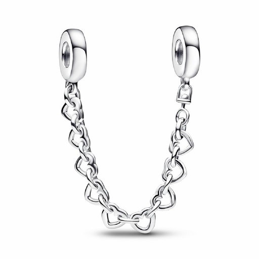 [792274C00-05] Cadena de Seguridad Pandora Corazones Entrelazados