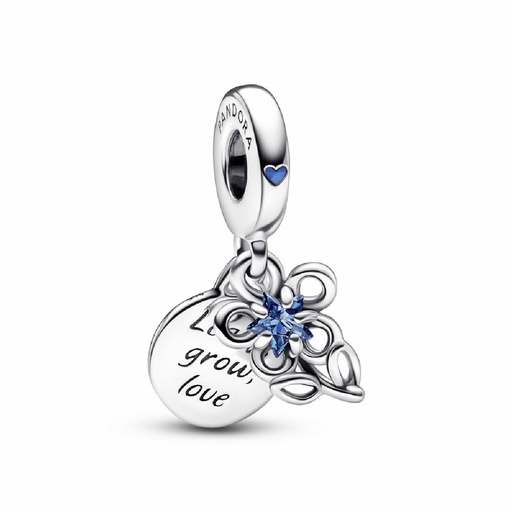 [792293C01] Charm Colgante Pandora Doble Floreciendo