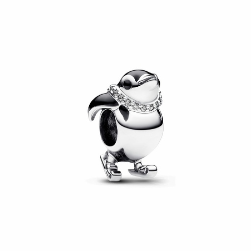 [792988C01] Charm Pandora Pingüino Esquiador