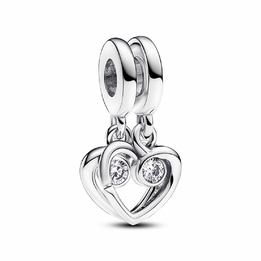 [793232C01] Charm Pandora colgante divisible Forever & Always