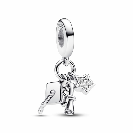 [793240C01] Charm colgante Pandora Triple de Graduacion