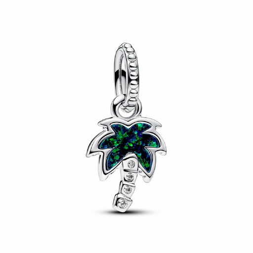 [793352C01] Charm Colgante Pandora Palmera Verde Opalescente