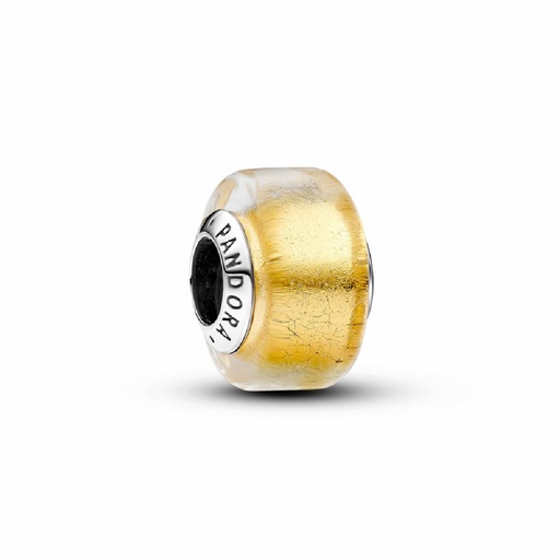 [793353C00] Charm Mini Pandora Cristal de Murano Dorado