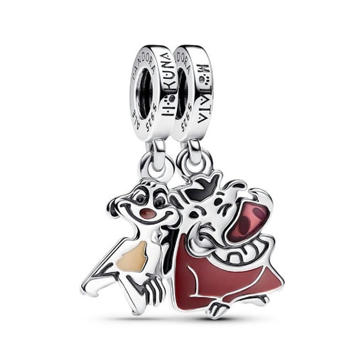 [793357C01] Charm Pandora Colgante Divisible Timon y Pumba