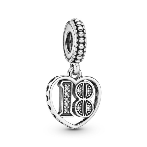 [797262CZ] Charm colgante Pandora 18 Años de amor