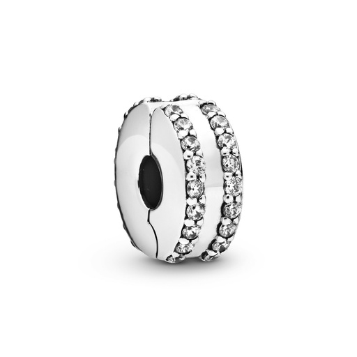 [798422C01] Clip doble Pandora Pavé