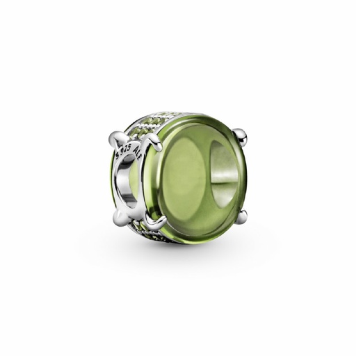 [799309C02] Charm Pandora Cabujón Ovalado Verde