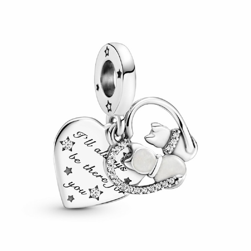 [799546C01] Charm Colgante Pandora Gatos & Corazones