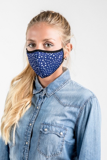 [90271-80] Mascarilla Abbacino Adulto topos azul