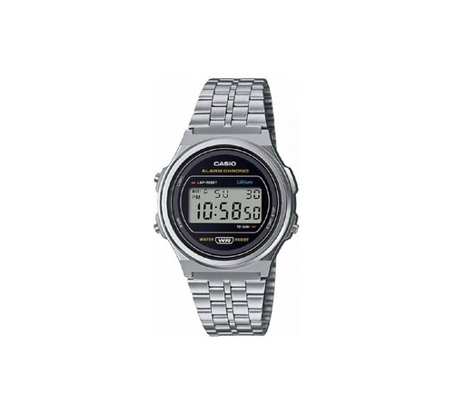 [A171WE-1AEF] Reloj Casio Retro Unisex Vintage Acero Plateado