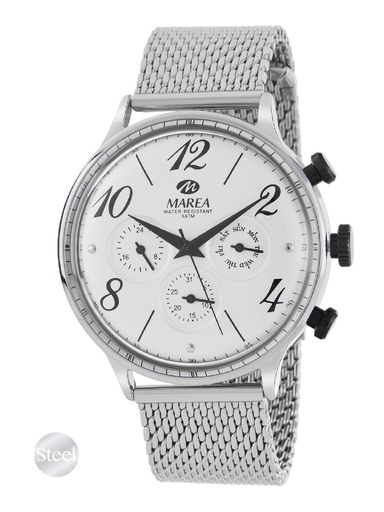 [B36154/1] Reloj Marea Hombre Malla Milanesa Acero inoxidable