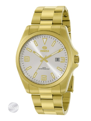 [B36183/4] RELOJ MAREA HOMBRE ACERO DORADO