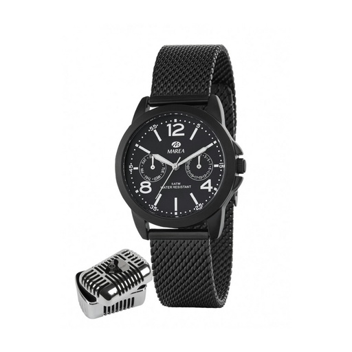 [B41223/3] Reloj Marea Mujer Colección Manuel Carrasco acero inoxidable IP negro