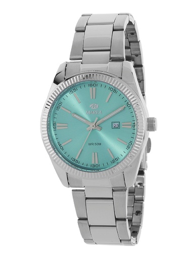 [B41377/3] Reloj Marea Mujer Analógico Acero Plateado y Esfera Turquesa B41377/3
