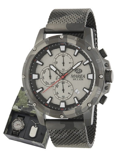 [B54184/2] Reloj Marea Hombre Steel Special Edition + Collar de Regalo